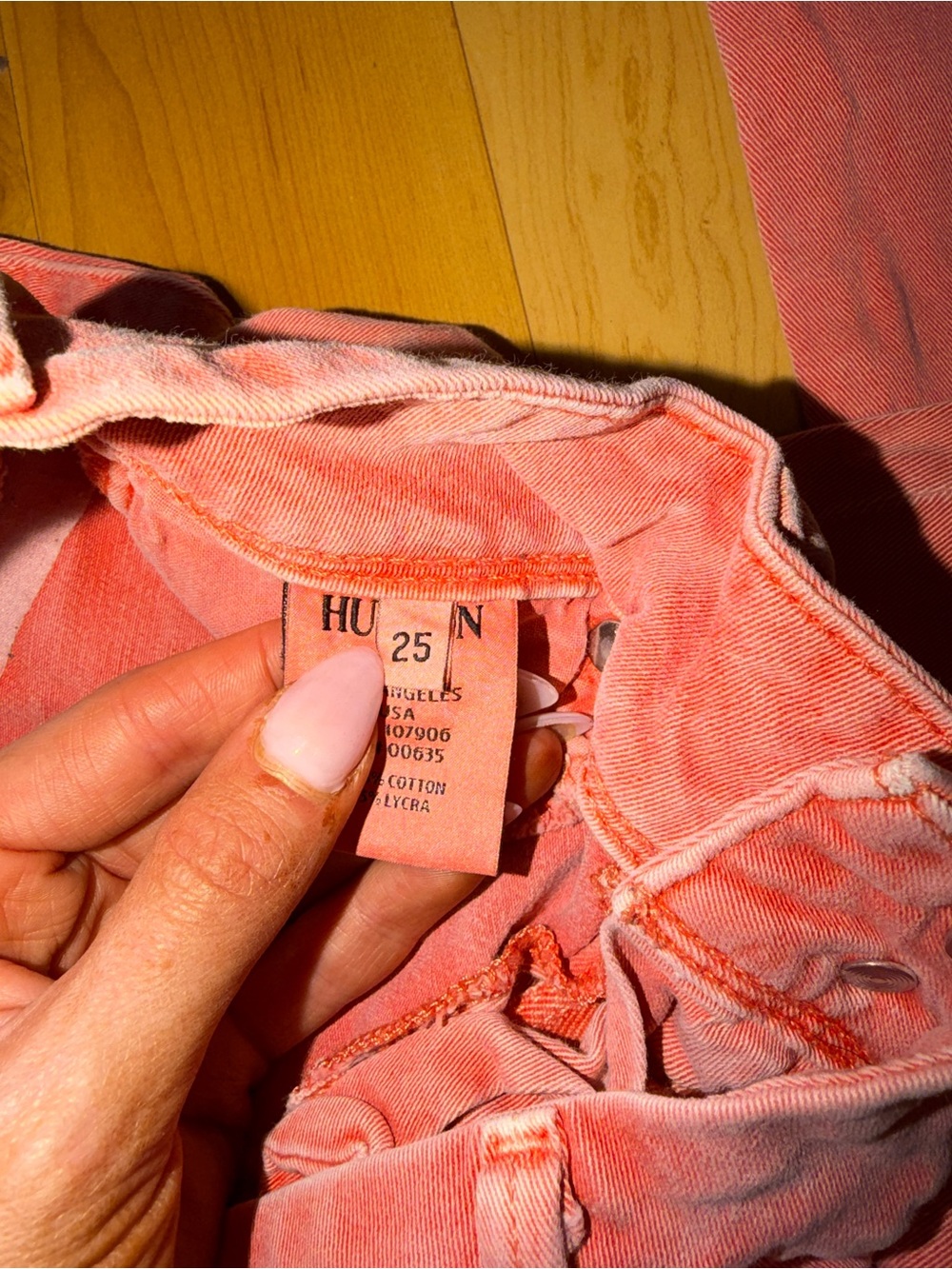 Hudson Jeans Coral Pink Skinny Jeans - Picture 4 of 4